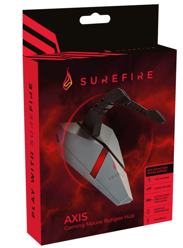 Mouse Surefire Axis Gaming Bungee Hub pentru PC