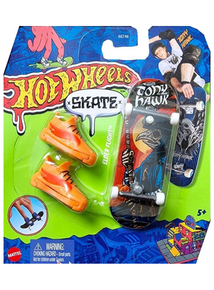 Set Hot Wheels Skate Elder Flight Tony Hawk Fingerboard Set (hng28)