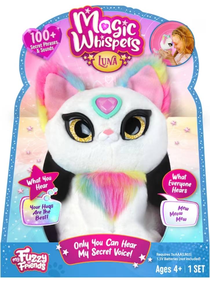 Jucarie Plus My Fuzzy Friends Magic Whispers Kitty White (daneza